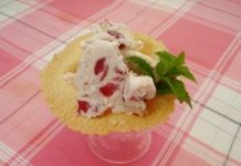 Sorvete de soja com frutas