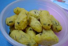 Croquete de mandioquinha com cenoura