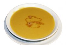 Creme de ervilhas e mandioquinha – por Vanessa Rosa