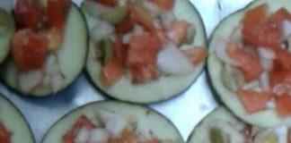 Berinjela assada com temperos