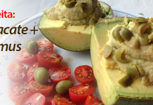 Abacate + homus: refeição simples e completa